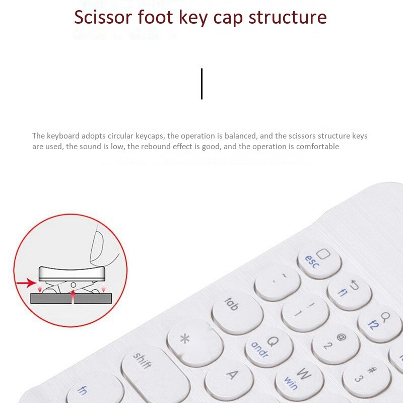 Wireless Keyboard 10 Inch Bluetooth Keyboard for Win Mac Android Ios System for ALLDOCUBE IPlay 20 Teclast P20HD Tablet