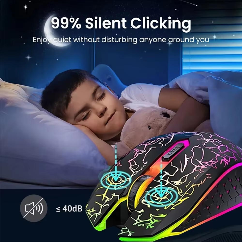 Drahtlose Maus Bluetooth 2,4G Dual-modus Wiederaufladbare Maus RGB Hintergrundbeleuchtung E-Sport 800-1200-1600 DPI Mäuse für PC Laptop Macbook