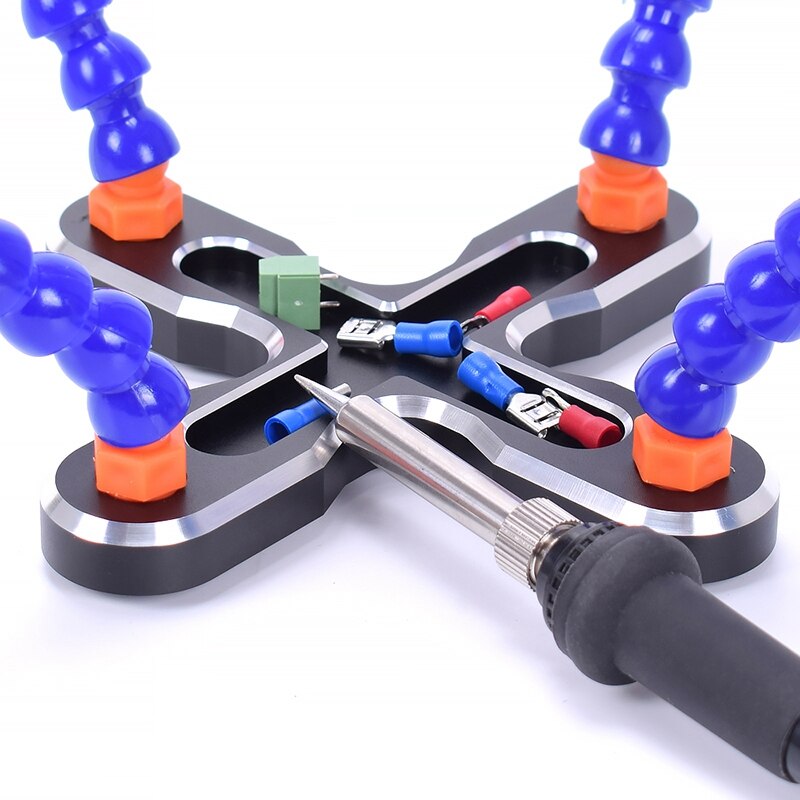 Soldering Helping Hands Third Hand Soldering Tool Soldering Station With 4 Flexible Arms For Electronics Repair