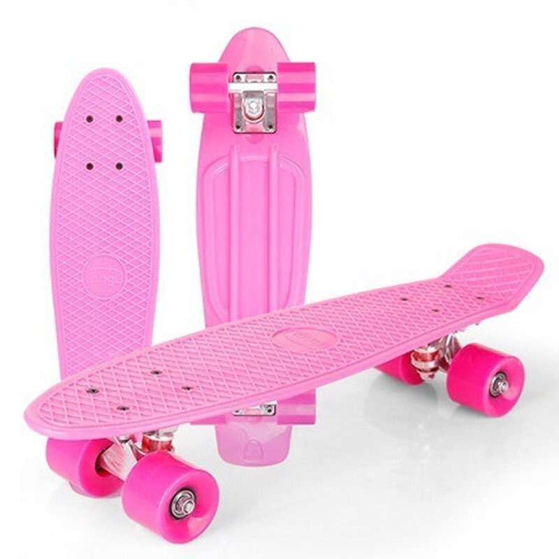 22inch Skateboard Fish Board Mini Cruiser Children Scooter Longboard Skate Boards Adults Candy Penny Board Wheel Truck Bearings