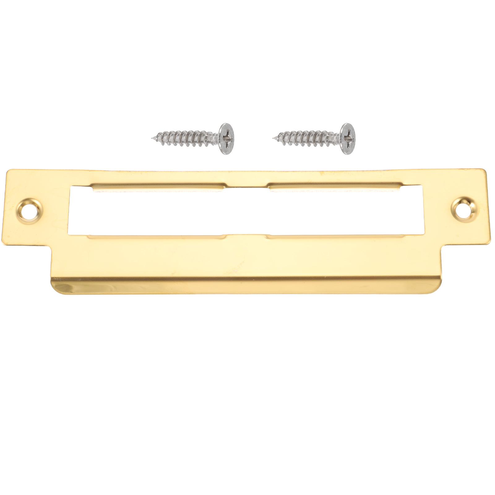 Door Lock Accessories Stainless Steel Reinforcement Kit Deadbolt Strike Plate Cover Door Hole Filler Striker Hardware