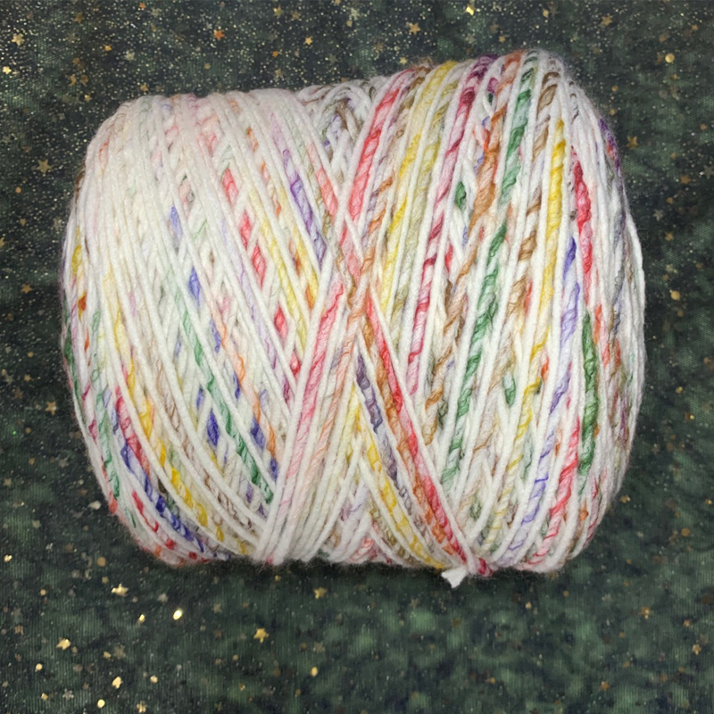 500g Weiche Regenbogen Raum Farbstoff Acryl Wolle Dicken Insel Garn DIY Hand betroffen Phantasie Häkeln betroffen Weben Gewinde x3397