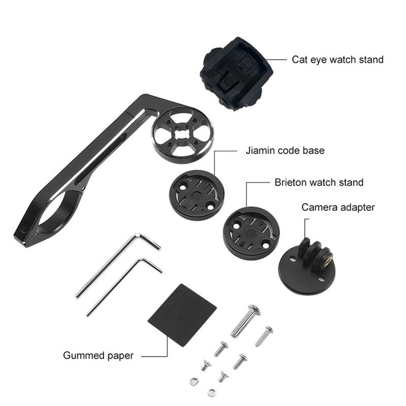 Cykelcomputer kameraholder holder road mtb cykelstyr til garmin edge 25 130 200 500 510 520 800 810 820 1000 1030 gps