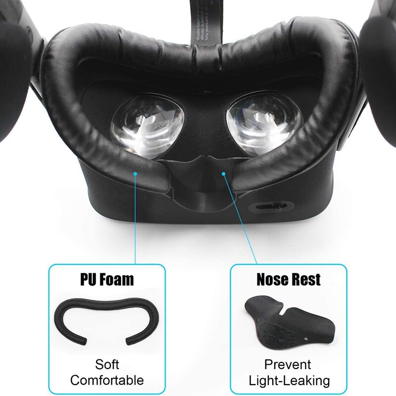 VR Facial Interface &amp; Foam Cover Pad Anti-Leakage Nose Pad Replacement Set for Oculus Rift ( Only Work for Rift CV1)