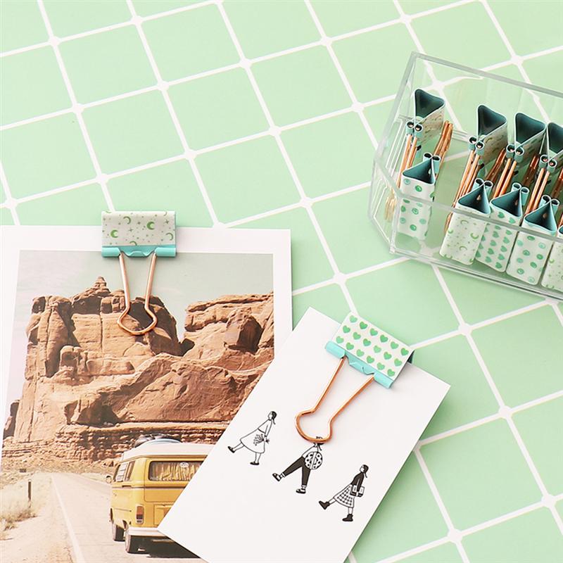 12pcs Practical Organizing Clamps Paper Binder Clip Metal Binder Clips Office File Clamps for School Home Office