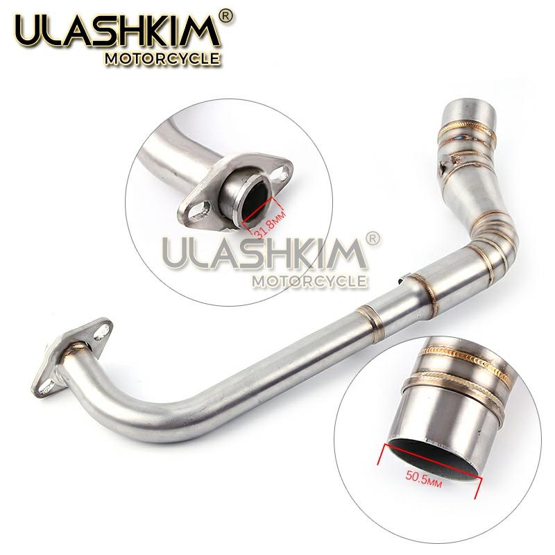 NMAX155 Motorcycle Exhaust Pipe Scooter Front of Exhaust Pipe Stainless Steel Slip On Full System For YAMAHA NMAX 155 N MAX 155