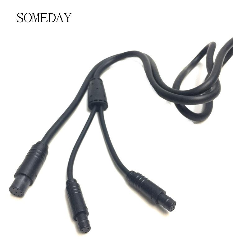Y-splitter sladd kabel 1 in 2 kabel för vlcd 6+ xh -18 instrument modifiering för tongsheng middive motor tsdz -2 tillbehör