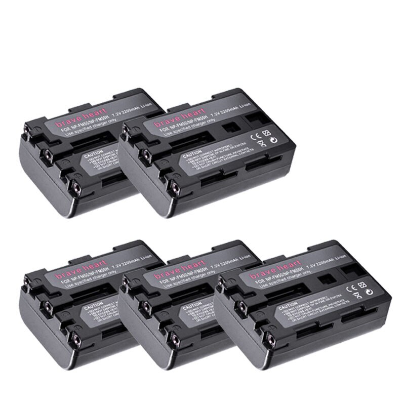 NP-FM50 NP FM50 NPFM50 batería para Sony Alpha A100 DSLR-A100 A100K TRV408 DCR-PC105 FM30 FM50 FM70 FM90: Package 5