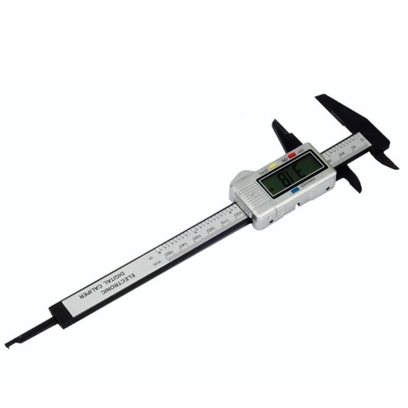 150mm 6inch LCD Digital Ruler Electronic Carbon Fiber Vernier Calipers Gauge Micrometer Measuring Tool Instrument: I 0-150mm