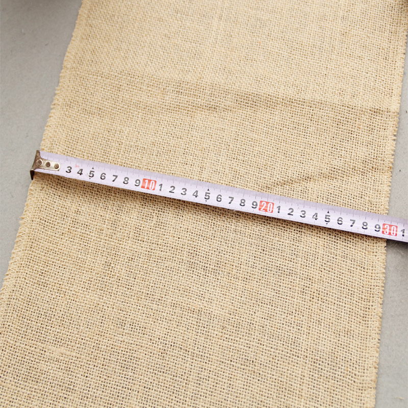 Jute bordslöpare retro säckväv naturliga juter för jul bröllopsfest event dekoration 30 x 275cm
