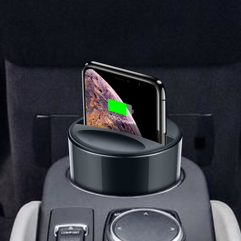 Auto Draadloze Oplader Cup Lading Stand Opladen Mount Telefoon Houder Voor Smartphone VH99