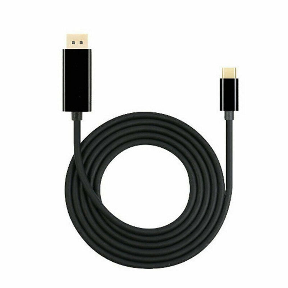 Displayport Usb C Usb 3.1 Type C Naar Displayport Dp Male Kabel Adapter 4K @ 60Hz 1.8M black Charger Cord Kabel