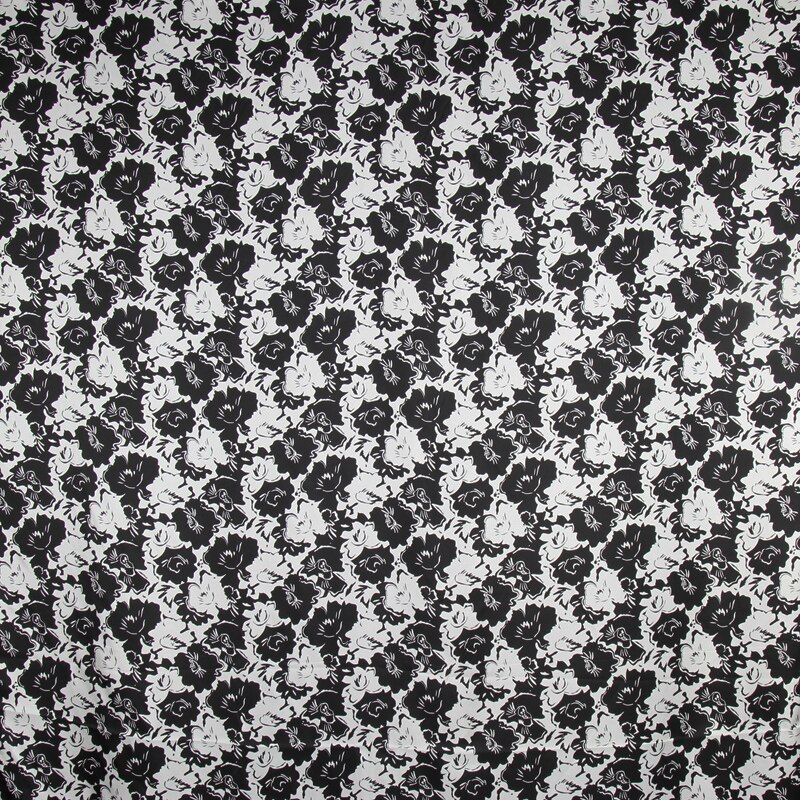 Black White Silk Cotton Blend Novelty 1025 main image 0