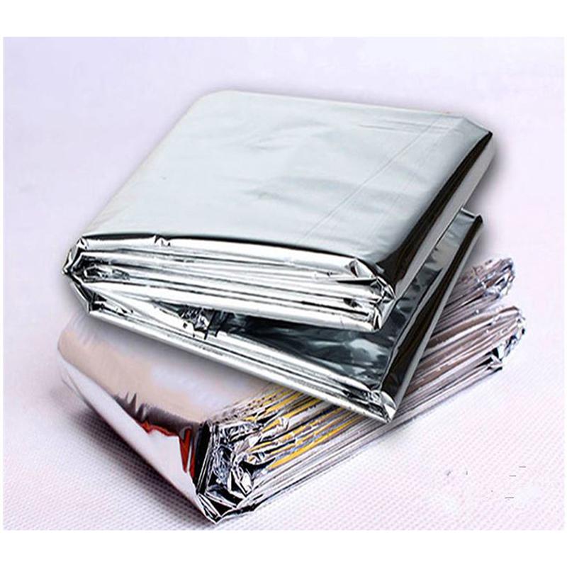 Láminas de aluminio para mantener el calor, película Mylar reflectante multiusos, manta fina, suministros de casa verde para tienda de casa, 5 uds./6 uds.