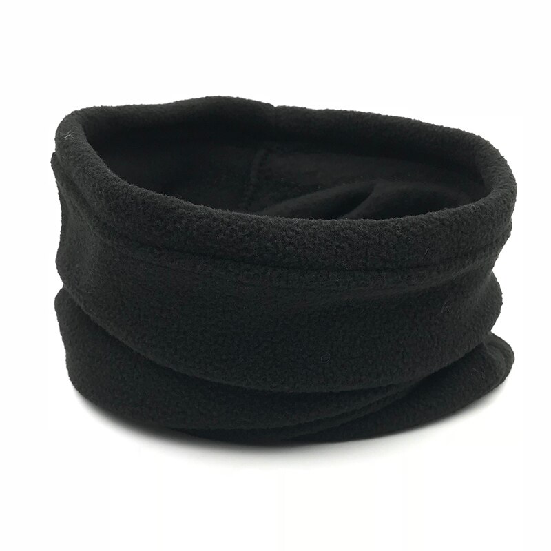 3 in 1 heren dames unisex polar fleece snood muts nekwarmer gezichtsmasker muts warme winter muts sjaal muts bivakmuts 9 kleuren: Zwart