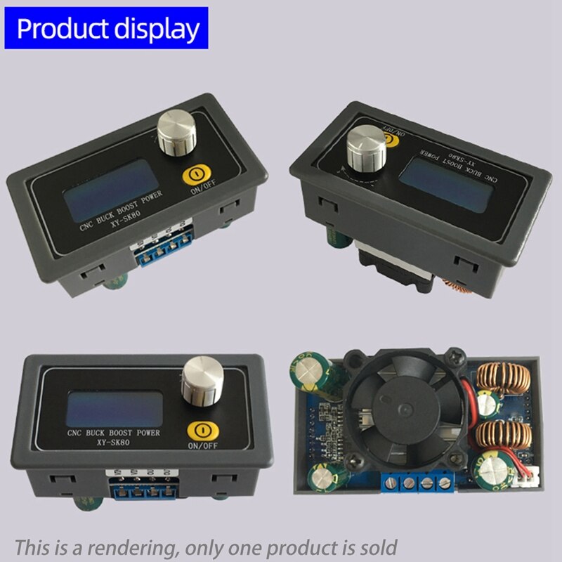 SK80 DC Buck Boost Converter CC CV 0,6-36V 5A módulo de potencia ajustable regulada fuente de alimentación de laboratorio