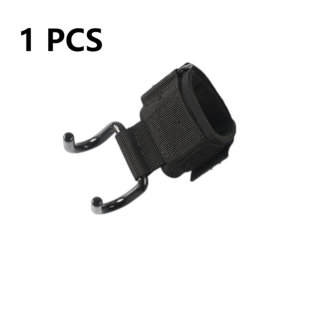 Weightlifting Hooks Grips Gym Fitness Heavy Duty Wrist Wraps Support Dumbbell Power Workout Weight Lifting Hook Glove W/ Coating: 1 pcs black B