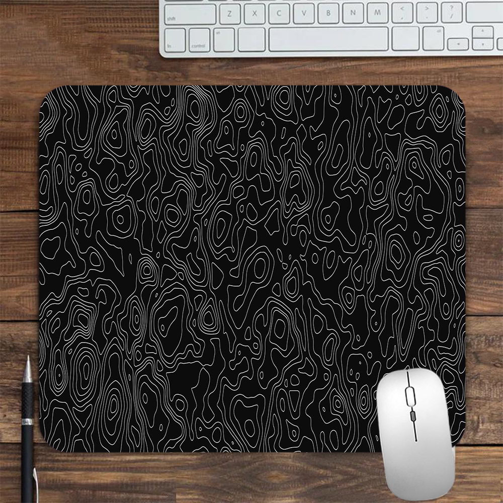 Black White Texture Keyboard Pad Mouse Gaming Pc Accessories Rubber Mat Mousepad Gamer Mausepad Deskmat Mats Mause Laptops Pads: 30x24 cm / Dark Brown