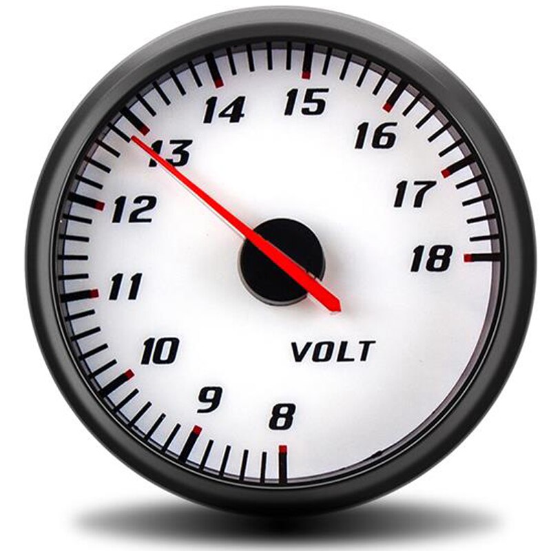 60mm Tachometer Boost Voltmeter Air Fuel Ratio EGT Gauge Vacuum Water Temp Oil Press Oil Temp Car Gauge for 12V Car Blue Backlig: voltmeter