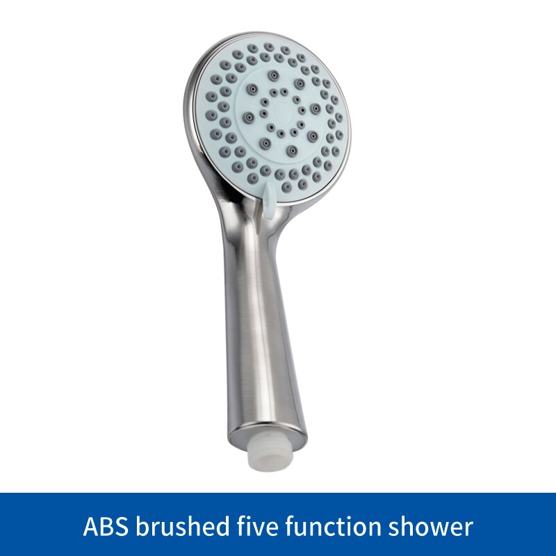 SUS304 Stainless Steel Adjustable Shower Slide Bar Hand Hold Shower Rail Slide Bar Set With SUS304 Shower & Hose Brushed Nickel: ABS Shower