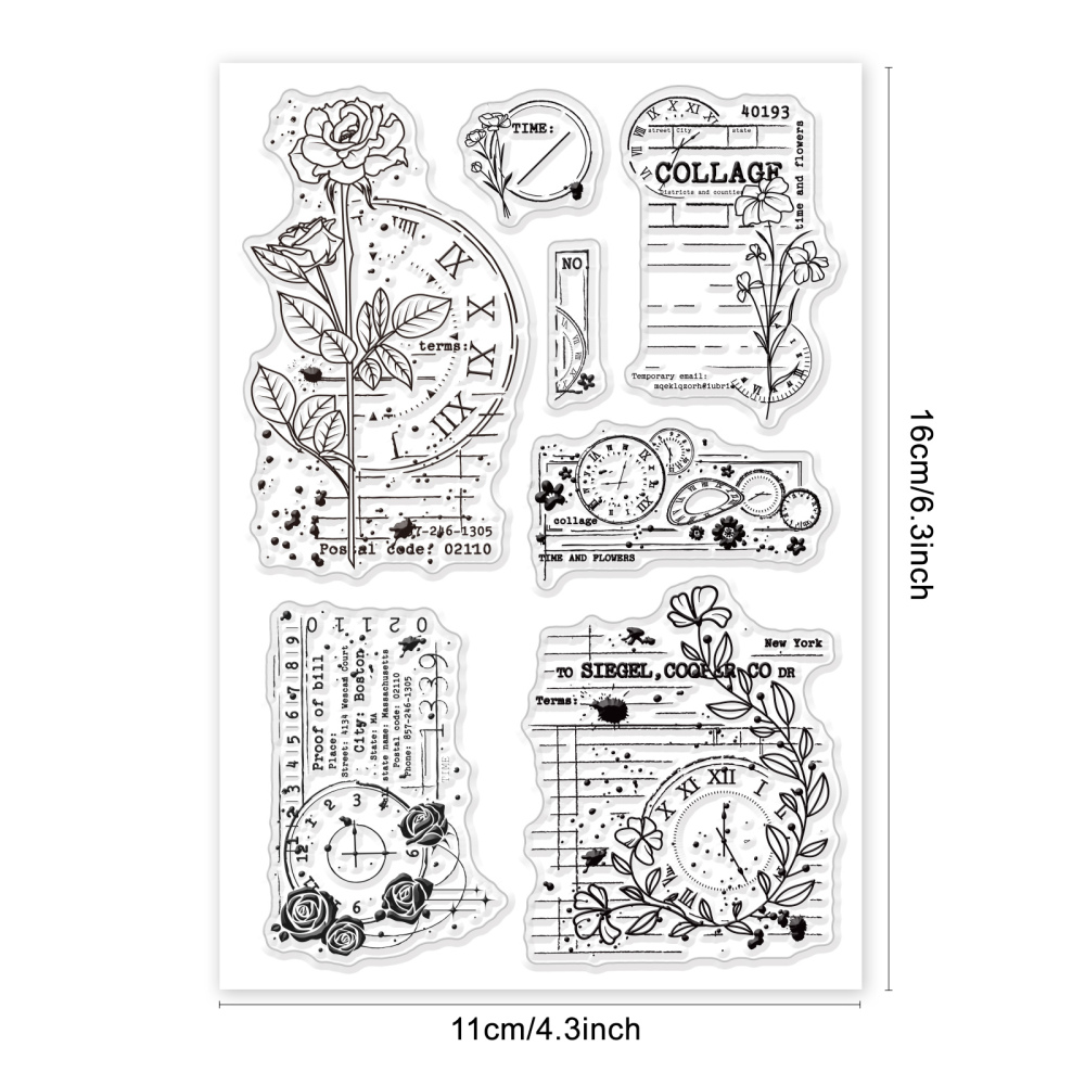 Schoenen Bloemen Duidelijke Stempel Lente Thema Duidelijke Stempels Siliconen Stempels voor DIY Scrapbooking Fotoalbum Decoratieve Kaarten: Roze
