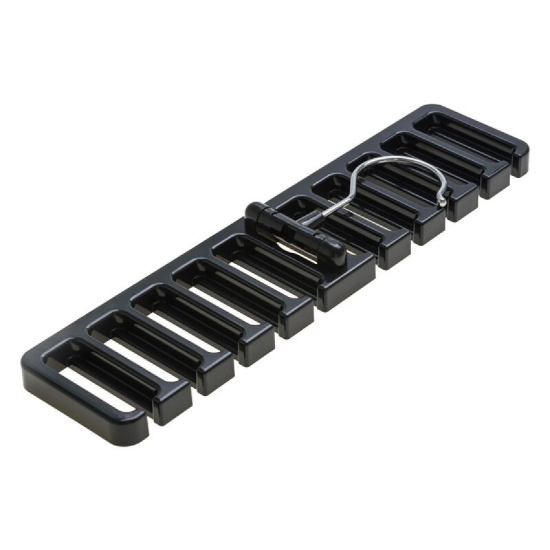 10 Slot Tie Belt Hanger Wardrobe Belt Rotating Organizer Rack Multifuctional Scarf Hanger Home Closet Storage Holder: black-10 slot
