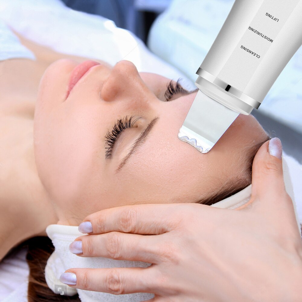 Ultrasonic Deep Face Cleaning Machine Skin Scrubber Remove Dirt Blackhead Reduce Wrinkles and spots Facial Whitening Lifting