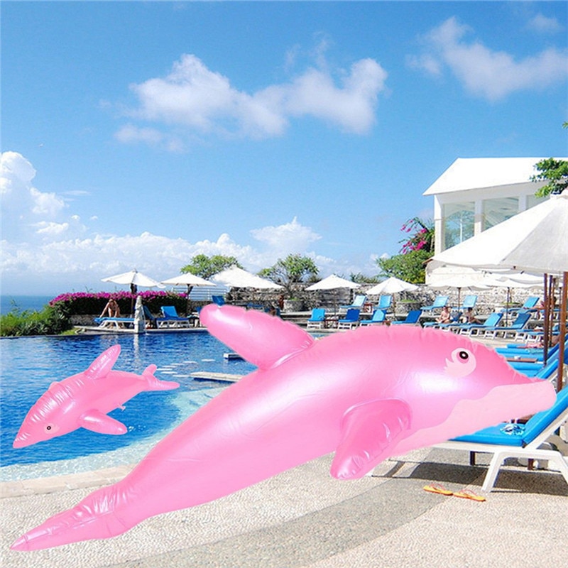1 pc.  modellerende søte pvc sprengning oppblåsbare leker delfin strandleketøy for et bad er 51 x 20 cm leketøy for jenter og gutt
