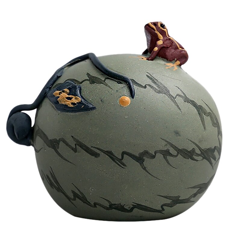 Watermelon Tea Pet Can Be Sprayed Ceramic Frog Tea... – Grandado