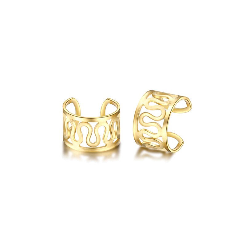 12pcs/set Punk Rock Ear Clip Cuff Wrap Earrings No piercing-Clip On Cartilage Wrap Earring