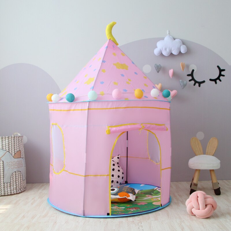 Kids Tent Binnen Buiten Speelhuis Draagbare Prinses Kasteel Oceaan Ballenbad Kinderen Verjaardag Christmas Baby Room Decor