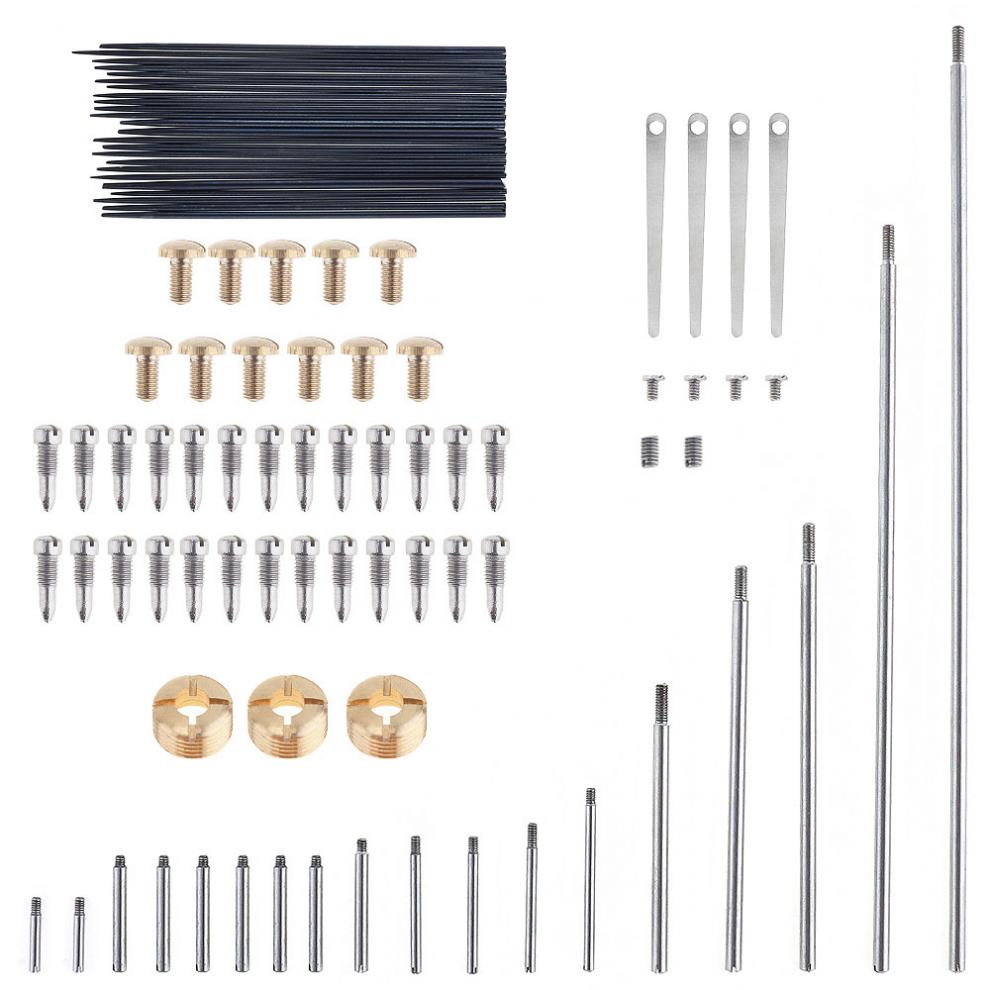 92 stk / mye saksofonreparasjonsdeler sett komplett verktøy saksofon nøkkel rulleskruer nål blåseinstrument reparasjonssett