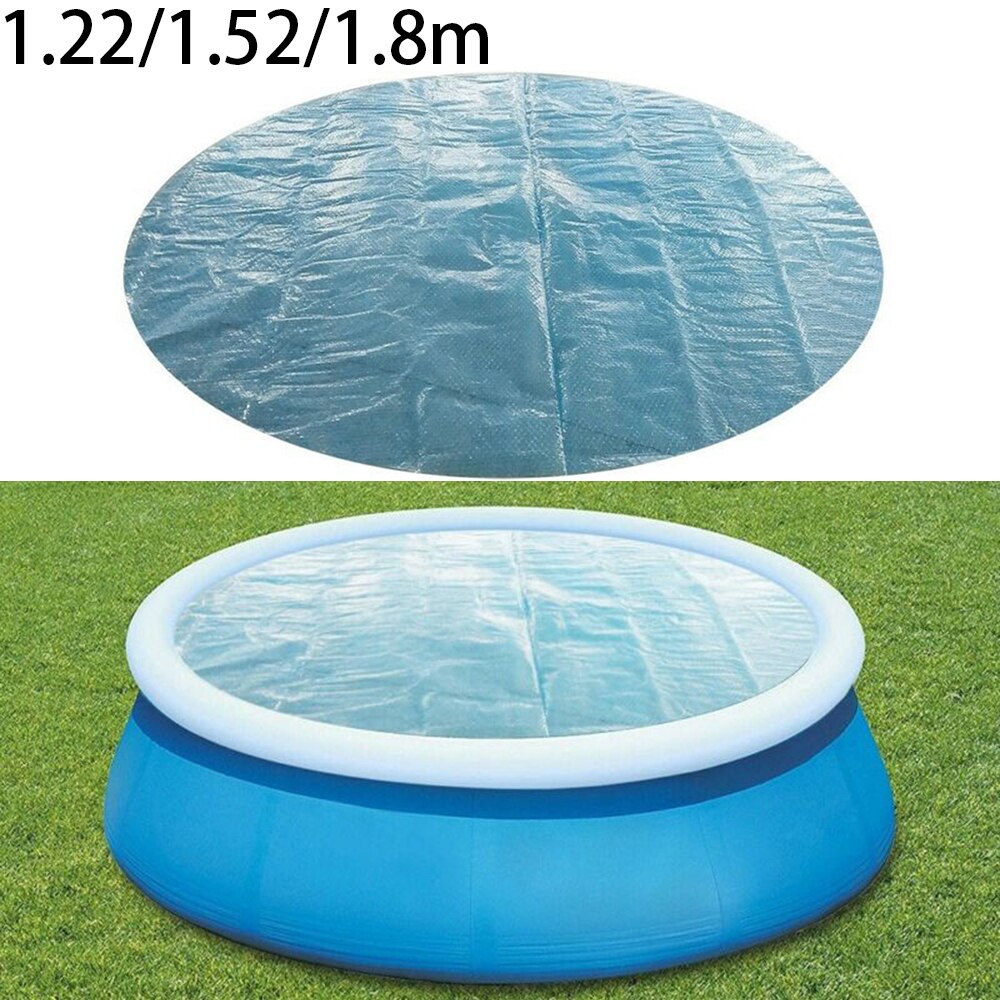 Pool Solar Cover 10\" 12\" 15\" Swimming Pools Heat Retaining Drain Holes Covering