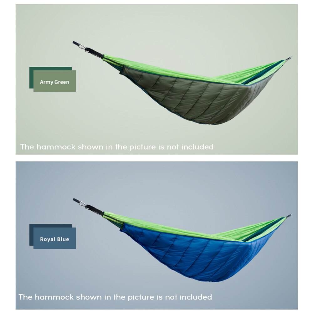 Hamaca de algodón ultraligero cubierta superior térmica bolsa de hamaca para dormir invierno cálido bajo manta de edredón hamaca algodón para exterior