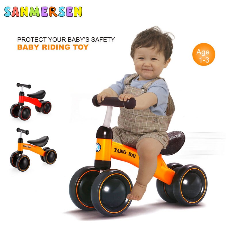 1-3 Years Baby Balance Walker Bike Kids Ride Car On Toy For Boys Girls Toddler Toddler Walker For No Foot Pedal Riding Toy