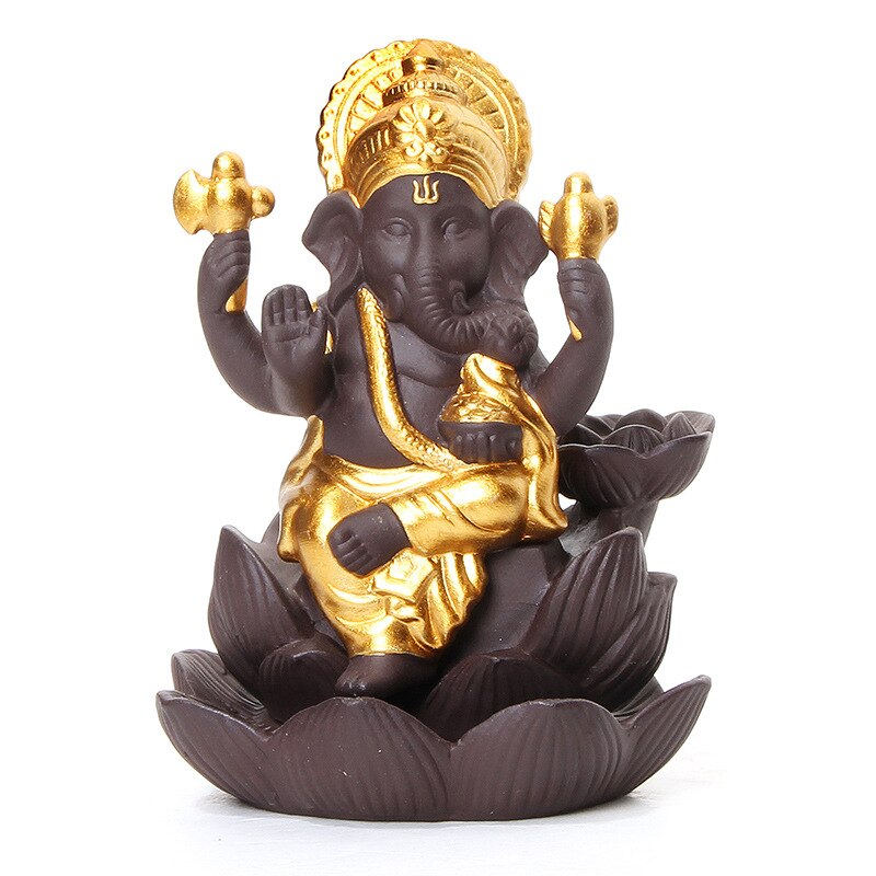 Lila Sand Elefanten Kopf Gott Ganesha Rückfluss Weihrauch Brenner Buddha thailändisch Indische Buddhismus Shiva Und Parvati Von Sohn Wohnkultur