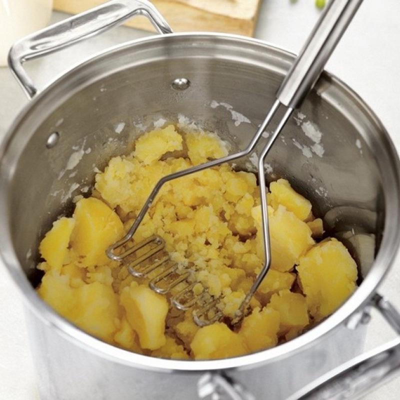 Triturador de batata manual de aço inoxidável, frutas, vegetais, pressão, máquina de lama, cozinha, triturador de alimentos para crianças, aparelho complementar