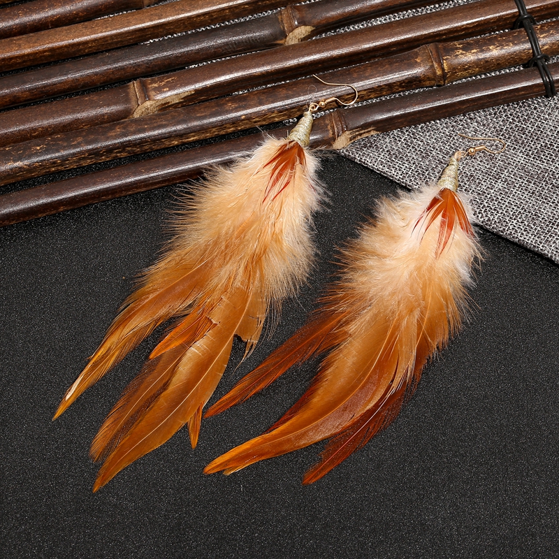 Tassel Pendant Earrings Women's Jewelry Wedding Jewelry，Christmas ，Wedding ，feather earringsboho earringstassel earring: YU1