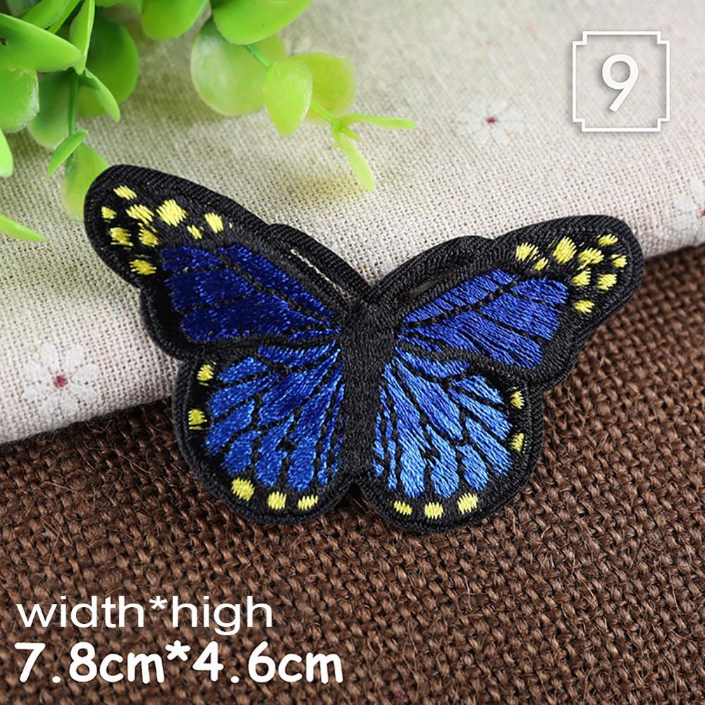 DIY Nadel Kunst Handwerk Kleidung Patches Kleidung Multicolor Schmetterling Stickerei Patch Appliques Abzeichen Aufkleber Für Kleidung: I