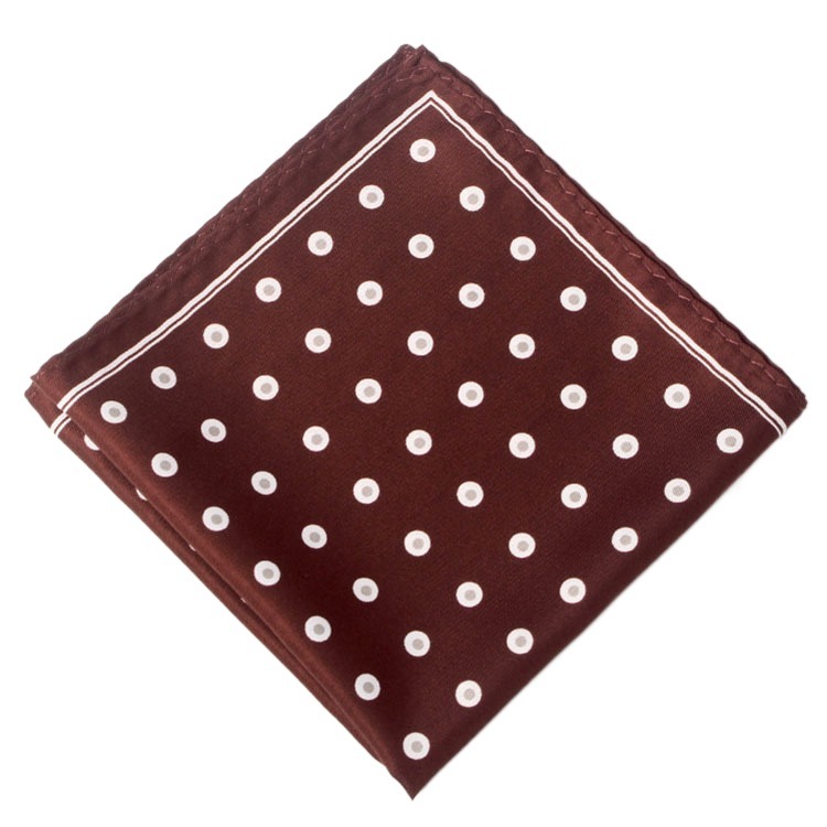 Pañuelo cuadrado de seda de rayón para hombre, pañuelo de Cachemira con estampado de lunares, Floral, a la , clásico, para de boda, 32cm: 15