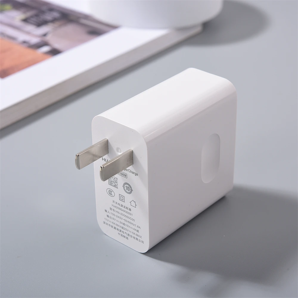 Original 100W HUAWEI SupeCharge EU US Plug 6A Quick USB Type C CableFor HUAWEI Mate X3 50E 40 P60 P50 Nova 10 9 8 Pro SE Tablet
