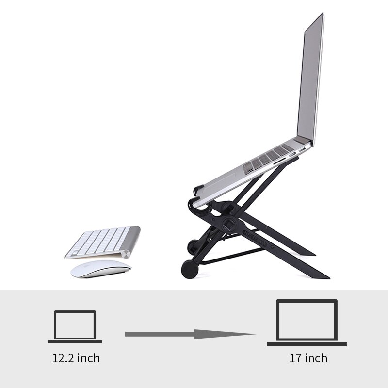 Nexstand  k2 laptop stativ notebook stander sammenfoldelig bærbar justerbar laptop kontor lapdesk.ergonomisk notebook stander
