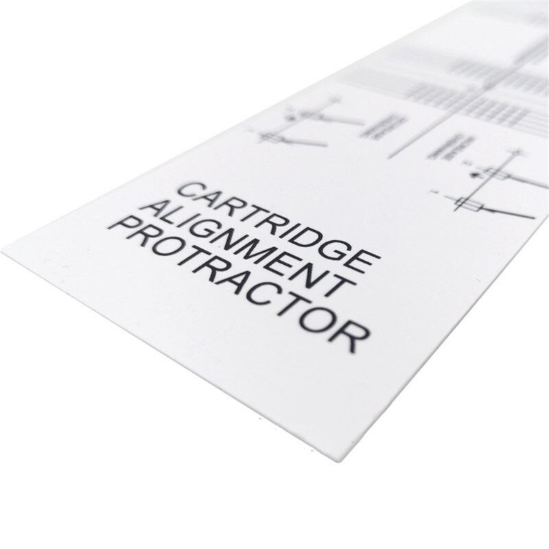 Pickup Calibration Distance Gauge Protractor Record LP Vinyl Turntable Phonograph Phono Cartridge Stylus Alignment
