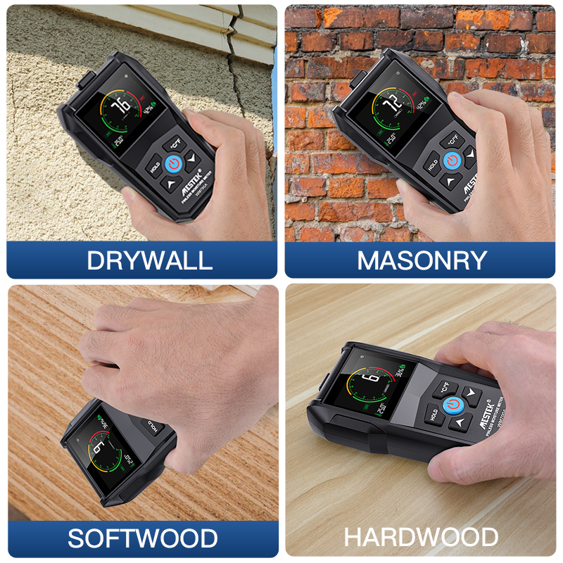 Wood Moisture Meter Non-contact Measurement Digital Hight-precision Timber Humidity Tester Damp Detector Measuring Tool Meter