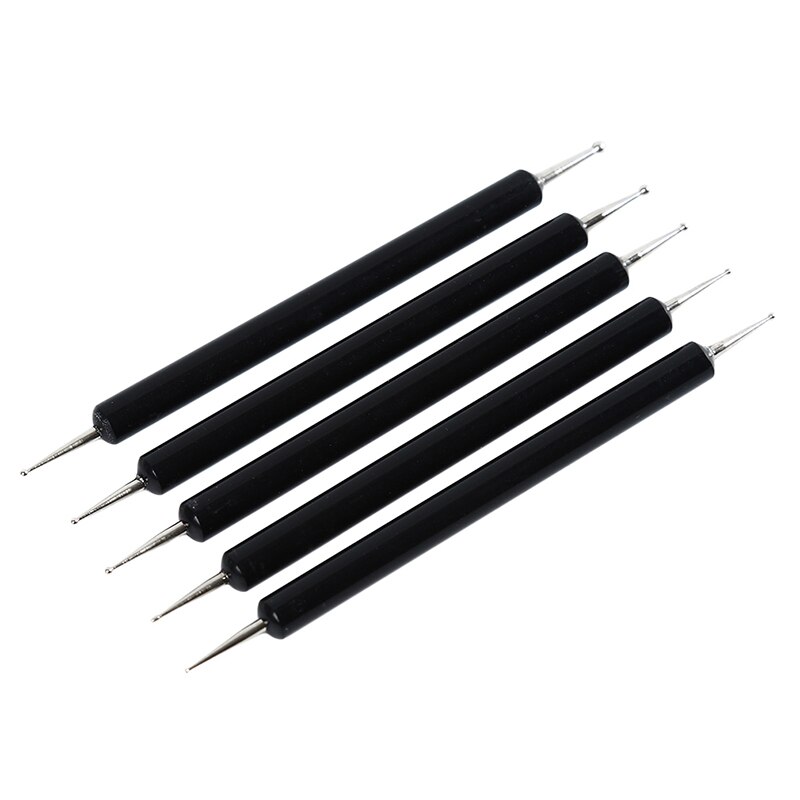 Pinceles de pintura bolígrafo de doble cabeza escultura tallada herramientas de arte artesanía cerámica muñecos de arcilla herramientas clavo punta pluma 5 unids/pack