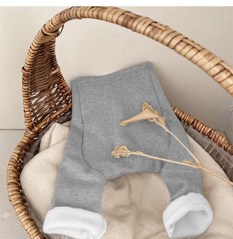 Peuter Meisje Casual Broek Kinderen Broek Koreaanse Kleding Herfst Baby Effen Broek Baby Leggings Jongen Elasticiteit Broek: grey / 12m