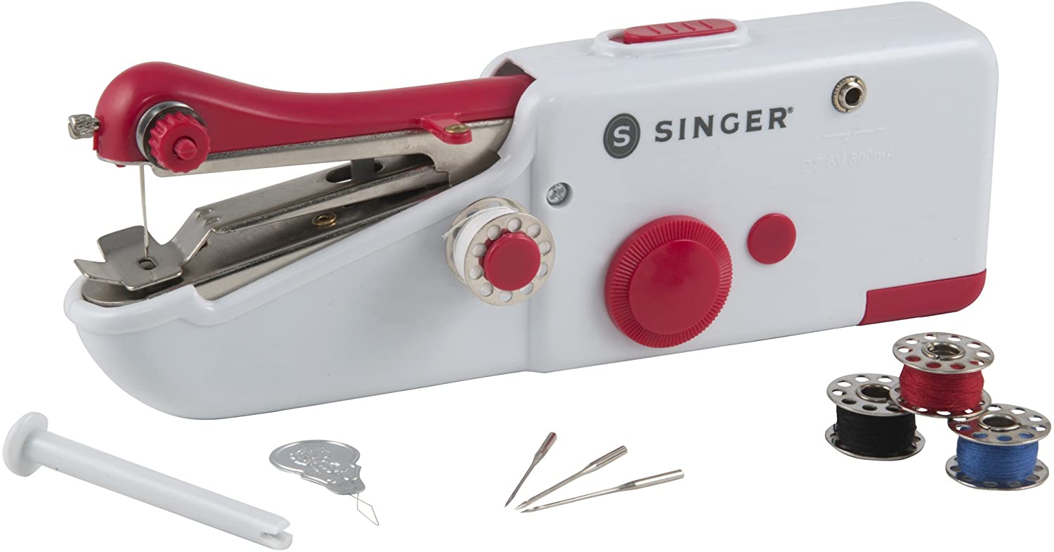 Singer – machine à coudre manuelle portable, facile à utiliser, arts, artisanat et couture de vêtements de bricolage, couture et business de tous les tissus