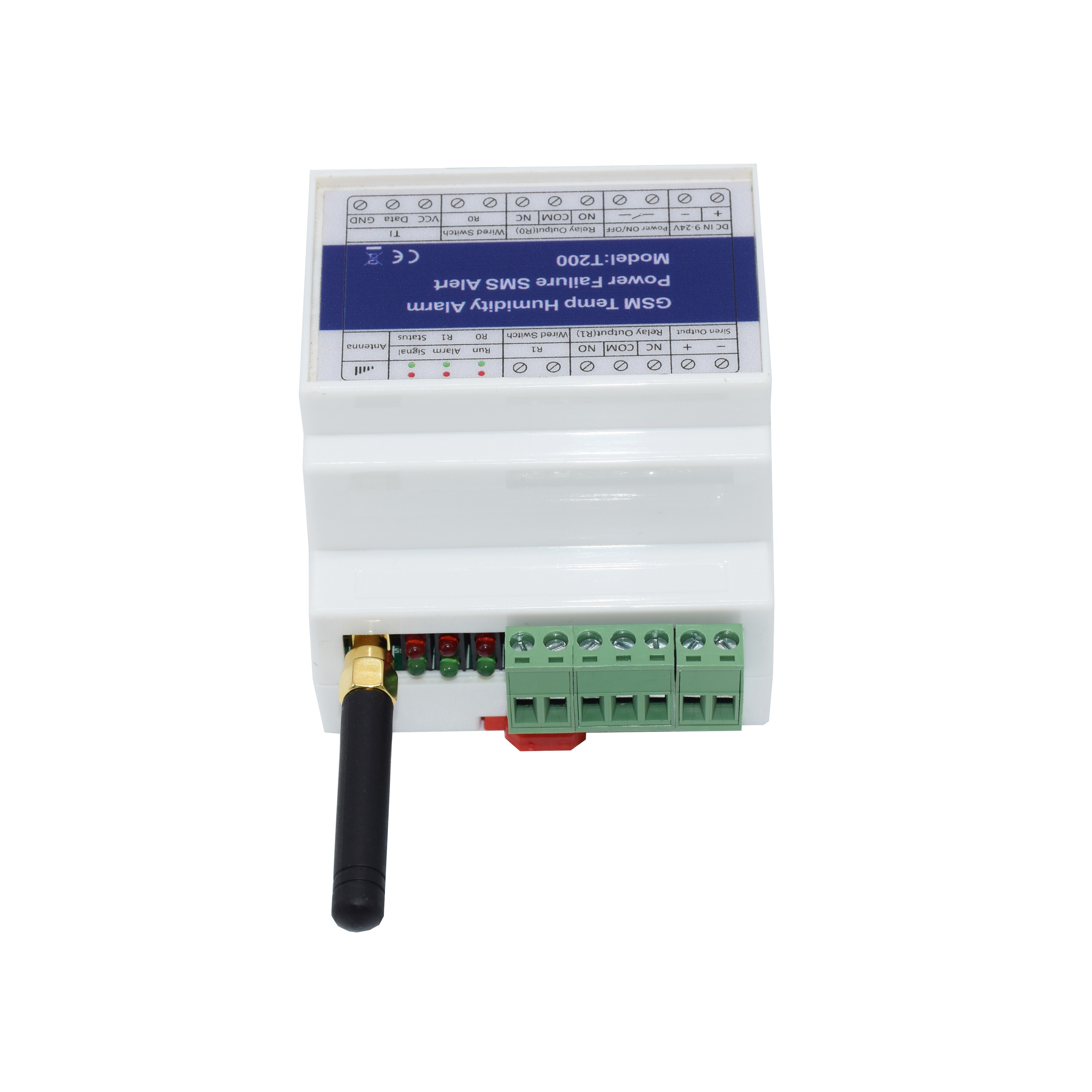 Din-Rail Gsm 4G Sms Remote Controller Relais Schakelaar Temperatuur Vochtigheid Monitor Stroomuitval Alarm