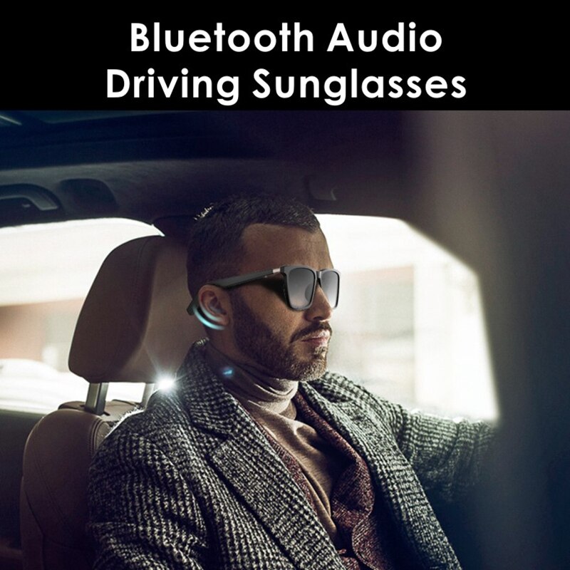 Smart Muziek Bril Tws Draadloze Bluetooth5.0 Waterdichte Oordopjes Anti-Blauwe Zonnebril Ai Beengeleiding Eyewear