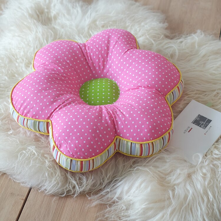 Creatieve 3D Bloem Stoel Zitkussen Dikke Bil Zitten Pad Home Decor Sofa Kussen Kussen Lumbale Taille Ondersteuning Kussen Mat J: pink-2 / about 40x40cm